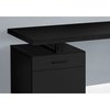 Monarch Specialties Computer Desk, Home Office, Laptop, Left, Right Set-up, Storage Drawers, 48"L, Work, Metal, Black I 7761